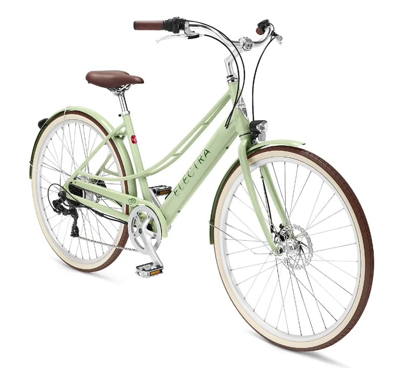 Electra Loft Go 7d Step Thru Electric Hybrid Bike 2025 in Matcha Green-6
